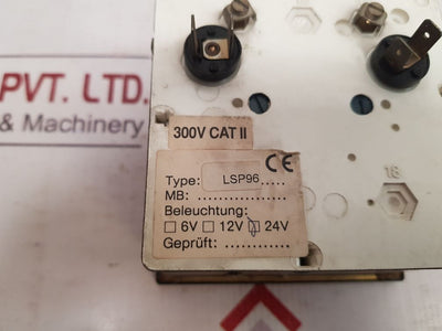 Mak Lsp96 Panel Meter 0-10 Bar 0-1 Mpa