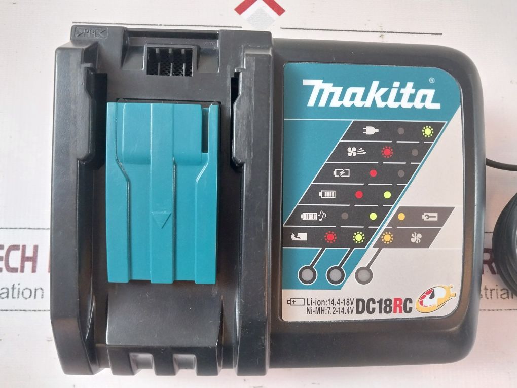 Makita Dc18Rc Lithium‑Ion Rapid Battery Charger