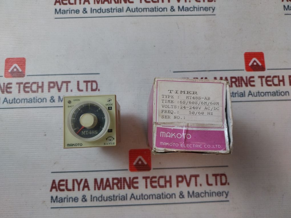 Makoto Mt48S-ab Electronic Timer 24-240V Ac/Dc