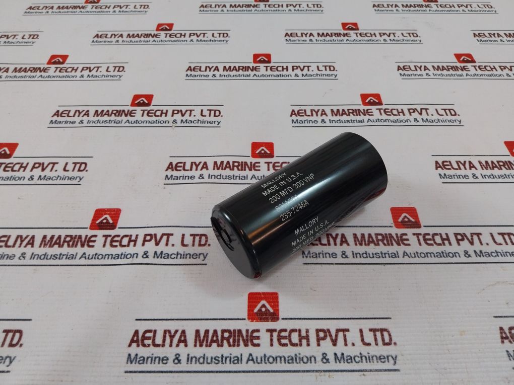 Mallory 200 Mfd 300 Vnp Capacitor 235-7246A