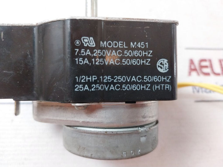 Mallory M451 Timer Switch 124025 25A 250Vac 50/60Hz