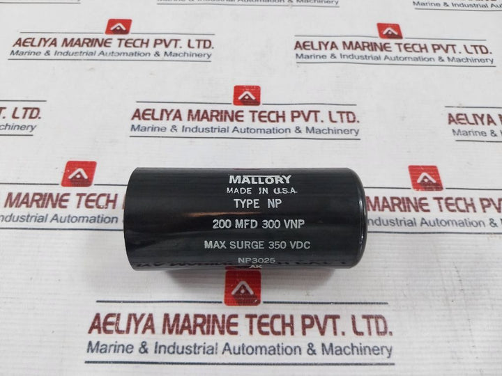 Mallory Np3025 Capacitor 350 Vdc 121-18-064707