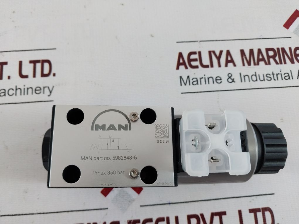 Man 5982848-6 Solenoid Valve With Rexroth R901017027 Plug Connector