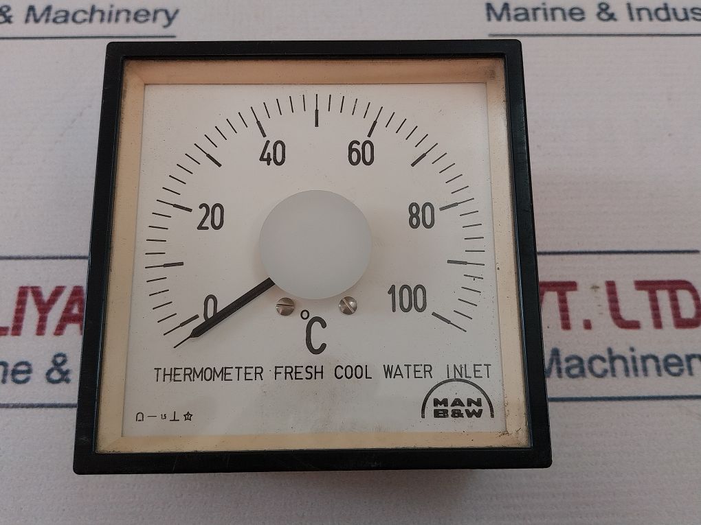 Man B&W 0-100°C Thermometer Fresh Cool Water Inlet