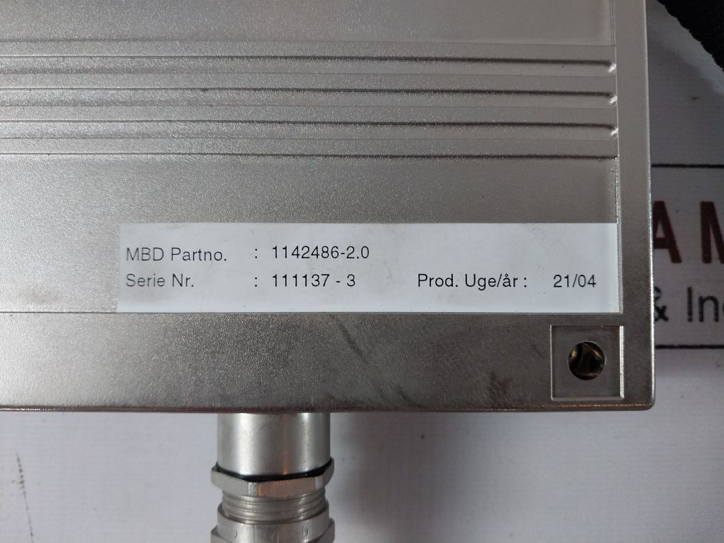 Man B&W 1142486-2.0 Pmi Controller Box