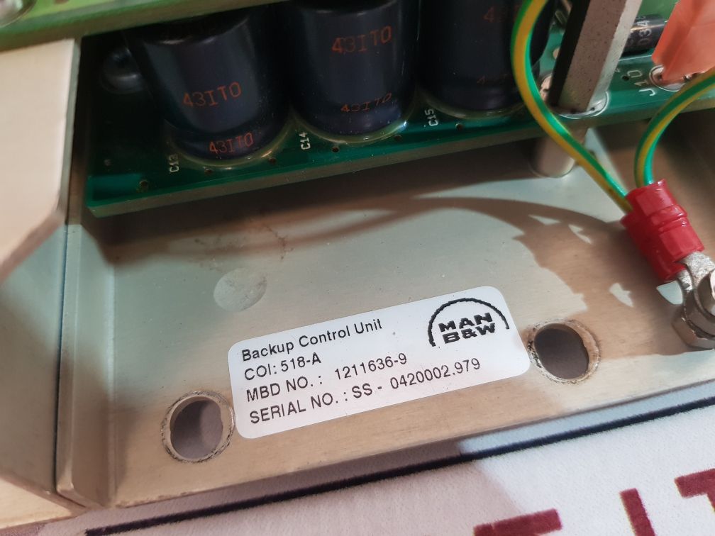 Man B&W Backup Control Unit 1211636-9 