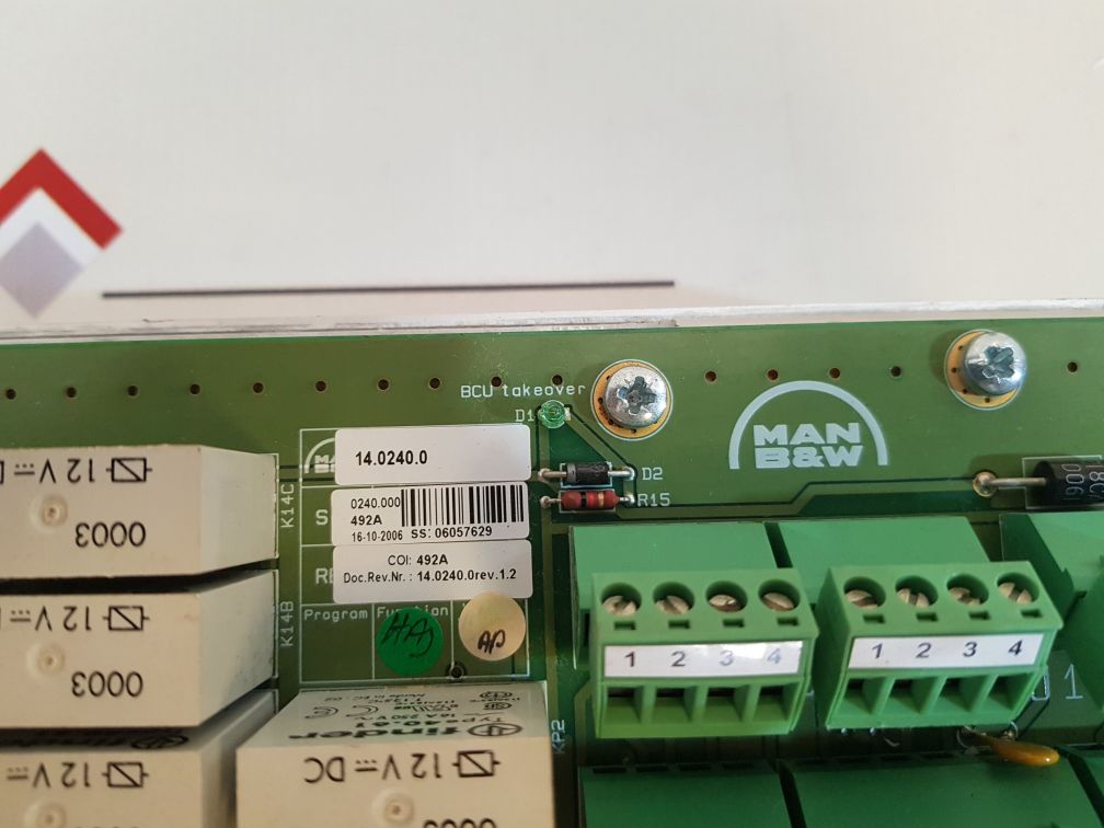 Man B&W 3157168-7 Switch Board Unit 94V