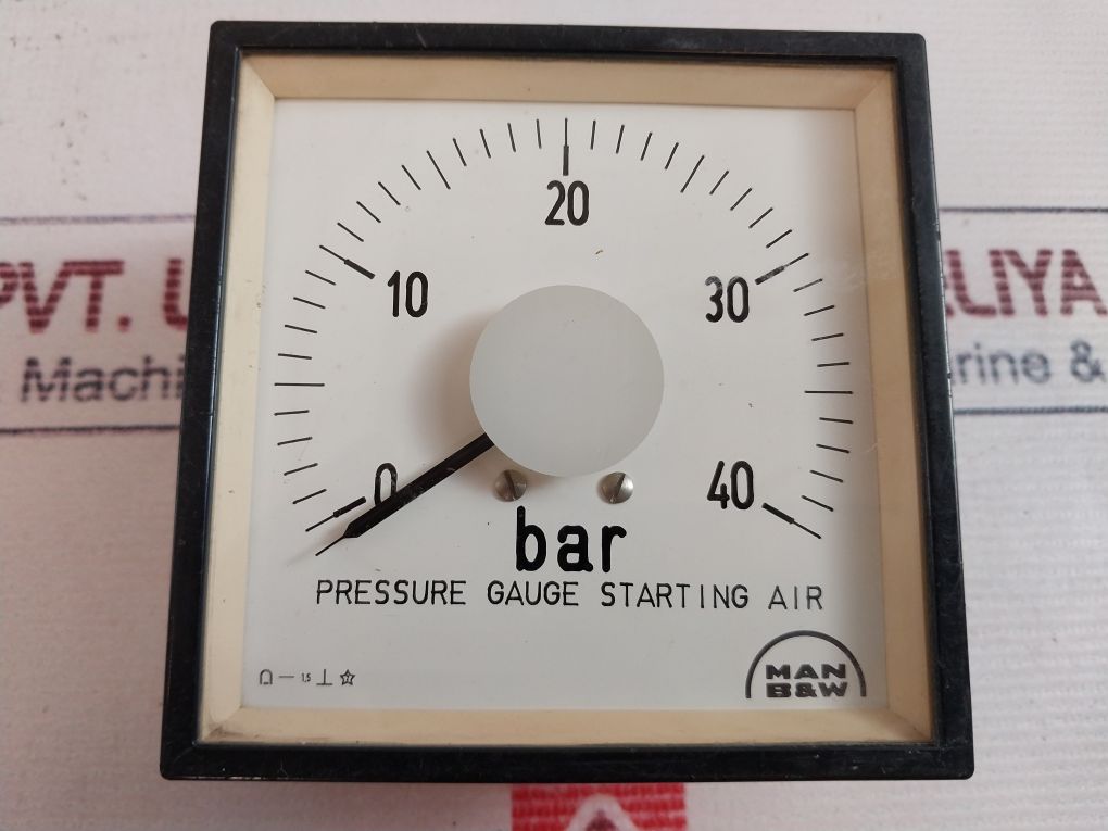Man B&W 4-20Ma Pressure Gauge Starting Air