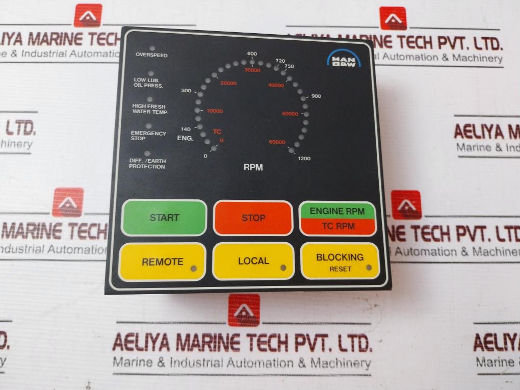 Man B&W L23/30H Rpm Indicator 0-1200 Rpm 24Vdc