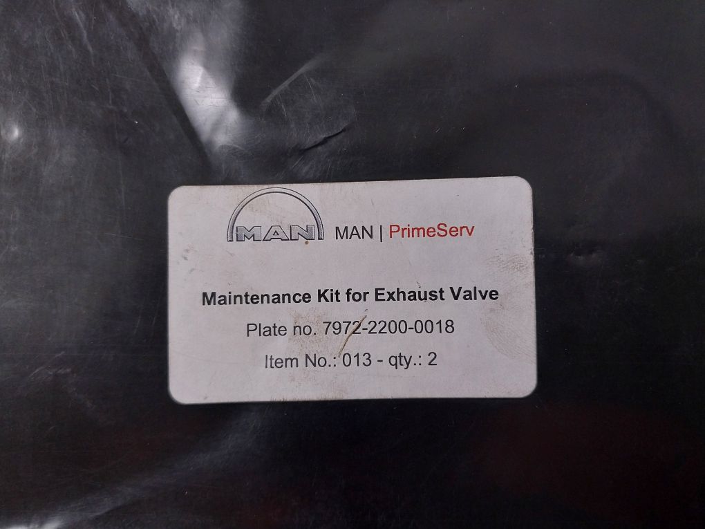 Lot Of 2X Man Primeserv 7972-2200-0018 Maintenance Kit For Exhaust Valve