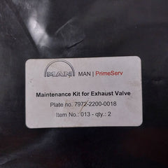 Lot Of 2X Man Primeserv 7972-2200-0018 Maintenance Kit For Exhaust Valve