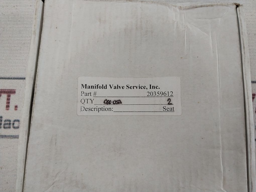 Manifold Valve 20359612 Seat Insert