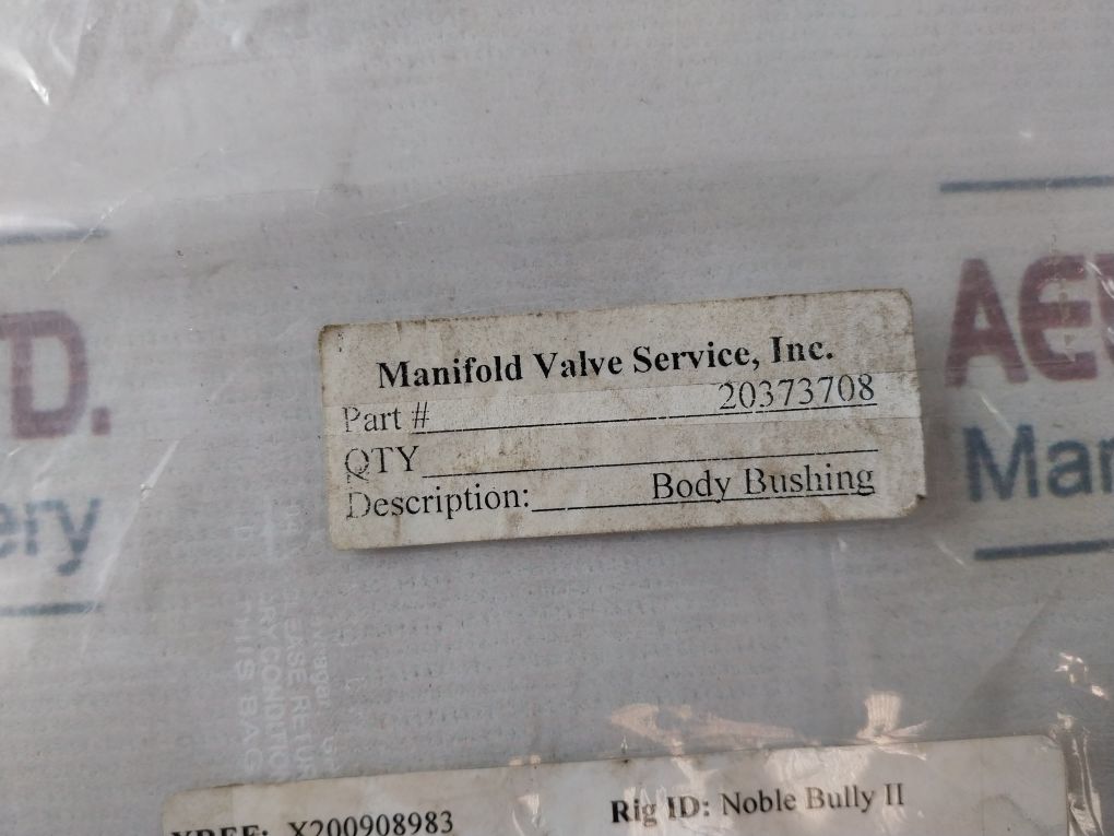 Manifold Valve 20373708 Body Bushing 4-1/16 In 10K