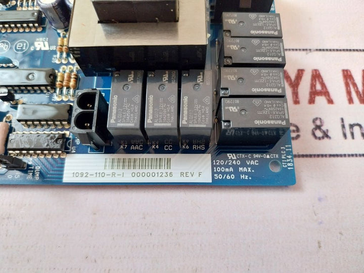 Manitowoc 1092-110-r-i Control Circuit Board 120/240 Vac