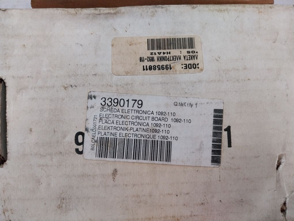 Manitowoc 1092-110-r Electronic Circuit Board 120/240 Vac