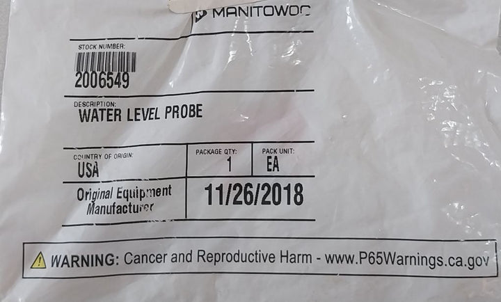 Manitowoc 20-0654-9 Water Level Probe Ice0010100015
