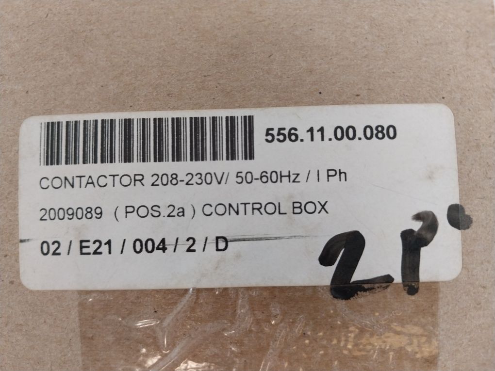 Manitowoc 20-0908-9 Contactor 1 Pole W/Shunt 556.11.00.080