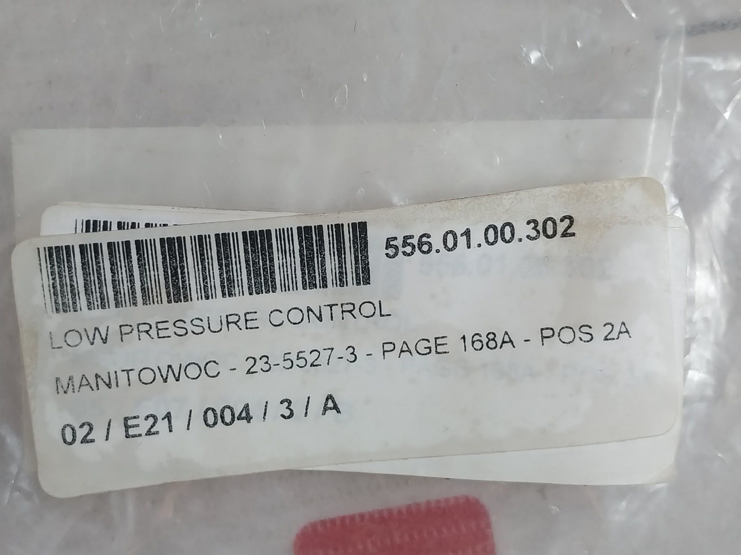 Manitowoc 23-5527-3 Low Pressure Control