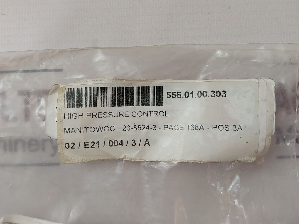 Manitowoc 23-5524-3 High Pressure Control Switch 105°C