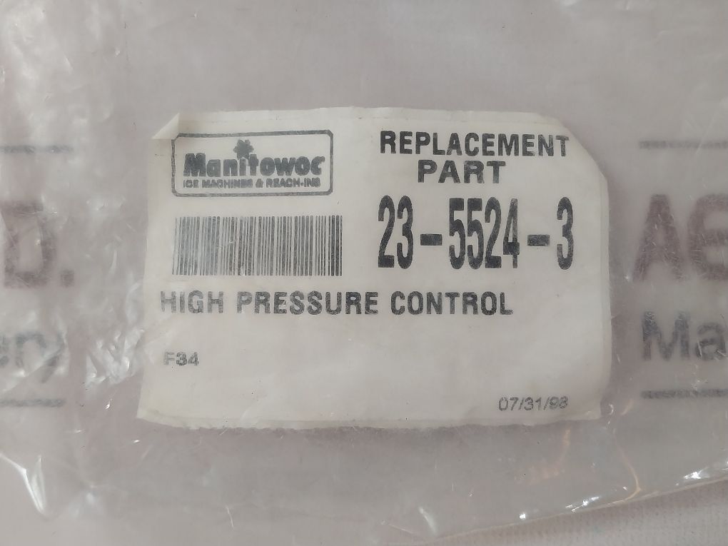 Manitowoc 23-5524-3 High Pressure Control Switch 105°C