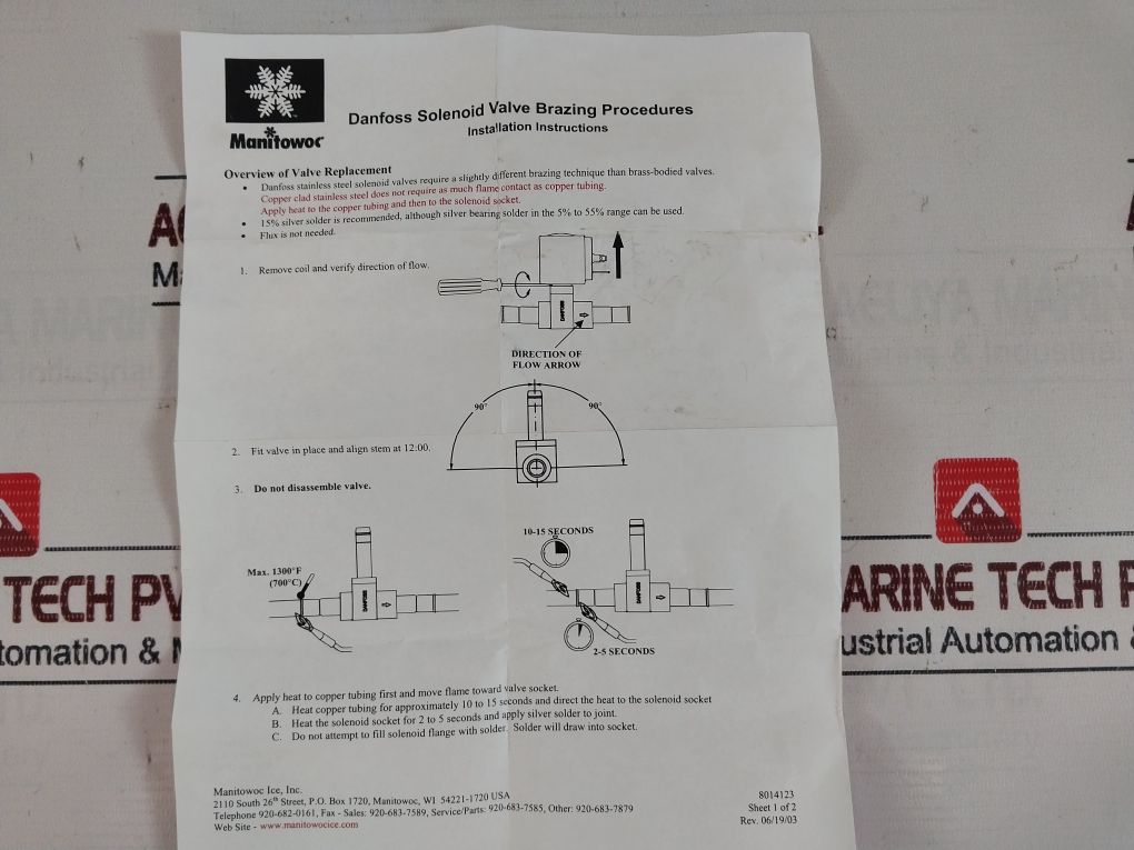 Manitowoc 76-3010-1 Solenoid Valve