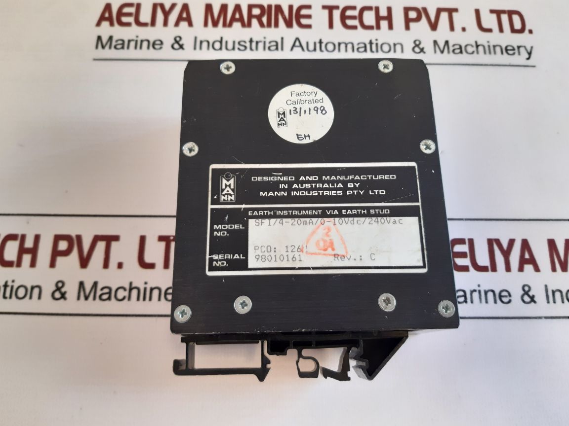 Mann Industries Sfi4-20 Ma0-10 Vdc240Vac Single Channel Isolator
