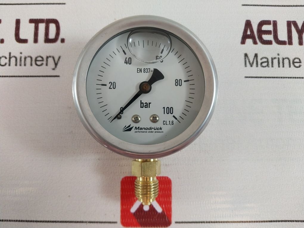 Manodruck En837-1 Pressure Gauge 63 Mm