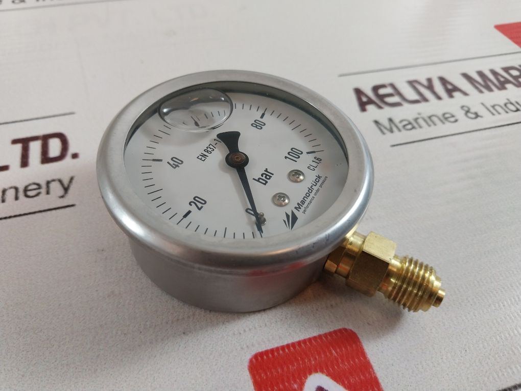Manodruck En837-1 Pressure Gauge 63 Mm