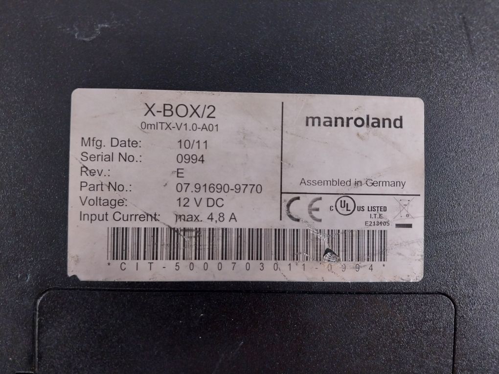 Manroland X-box/2 Industrial Pc Controller 07.91690-9770 (Not Working)