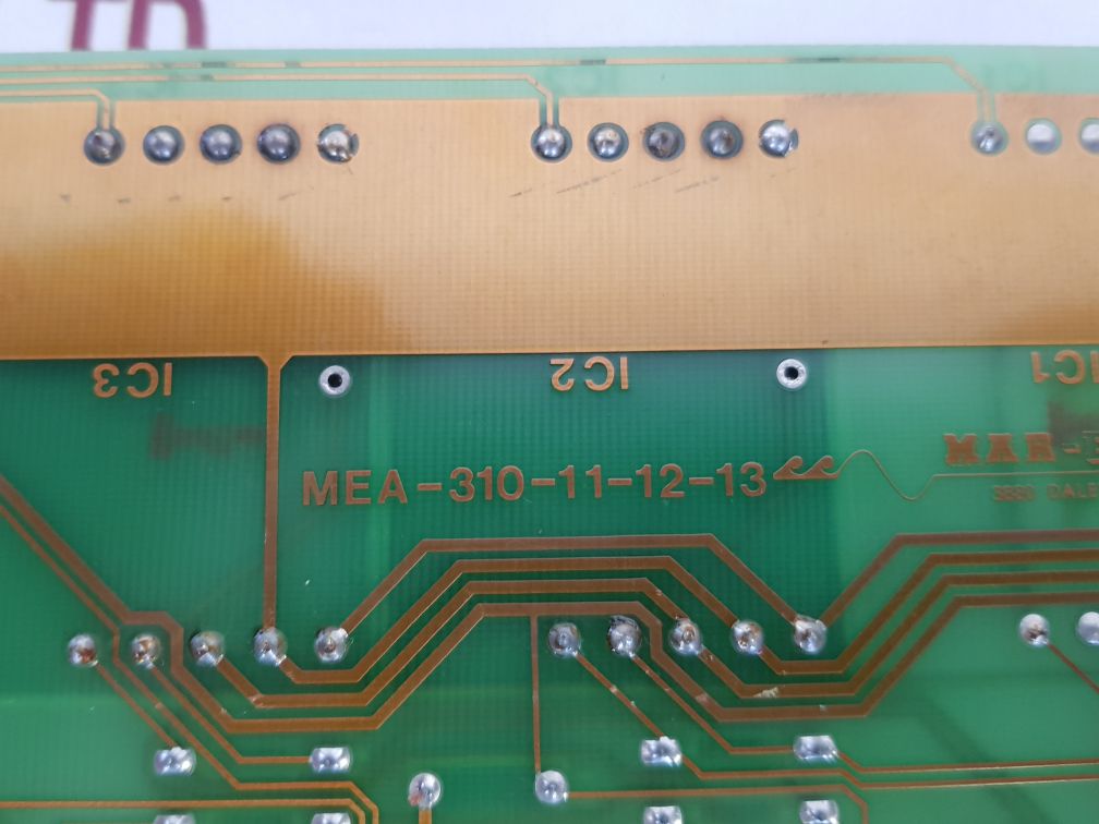 Mar-el 3880 Dalen Control System Mea-310-11-12-13 Pcb Card