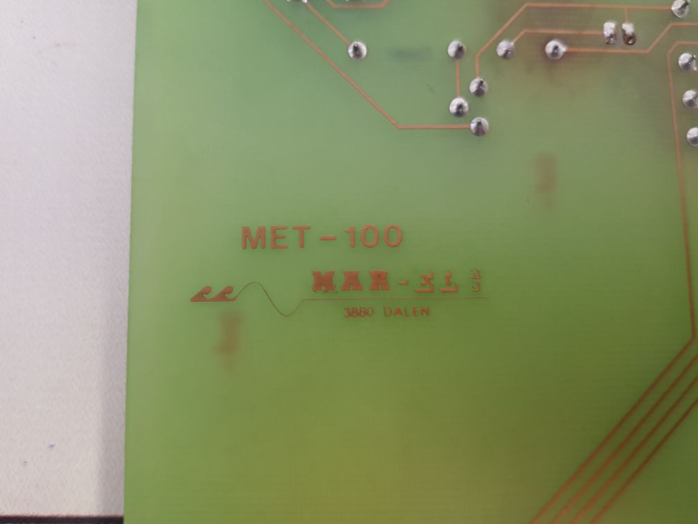 Mar-el Met-100 3880 Dalen Control System Pcb Card
