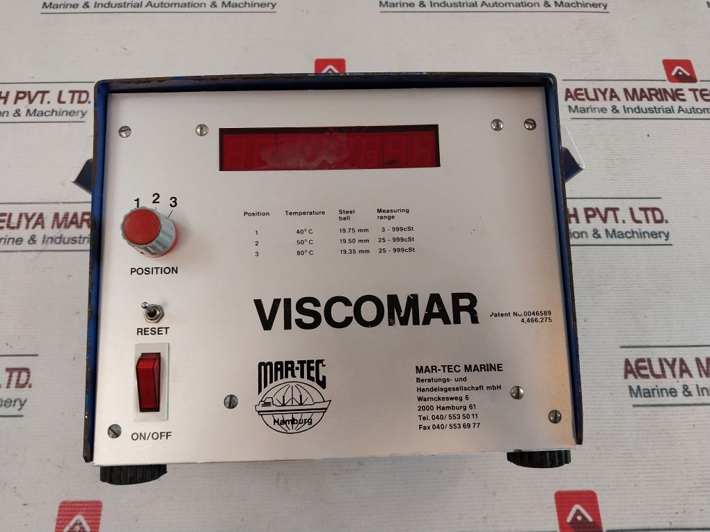 Mar-tec Viscomar Industrial Test Equipment Viscometer