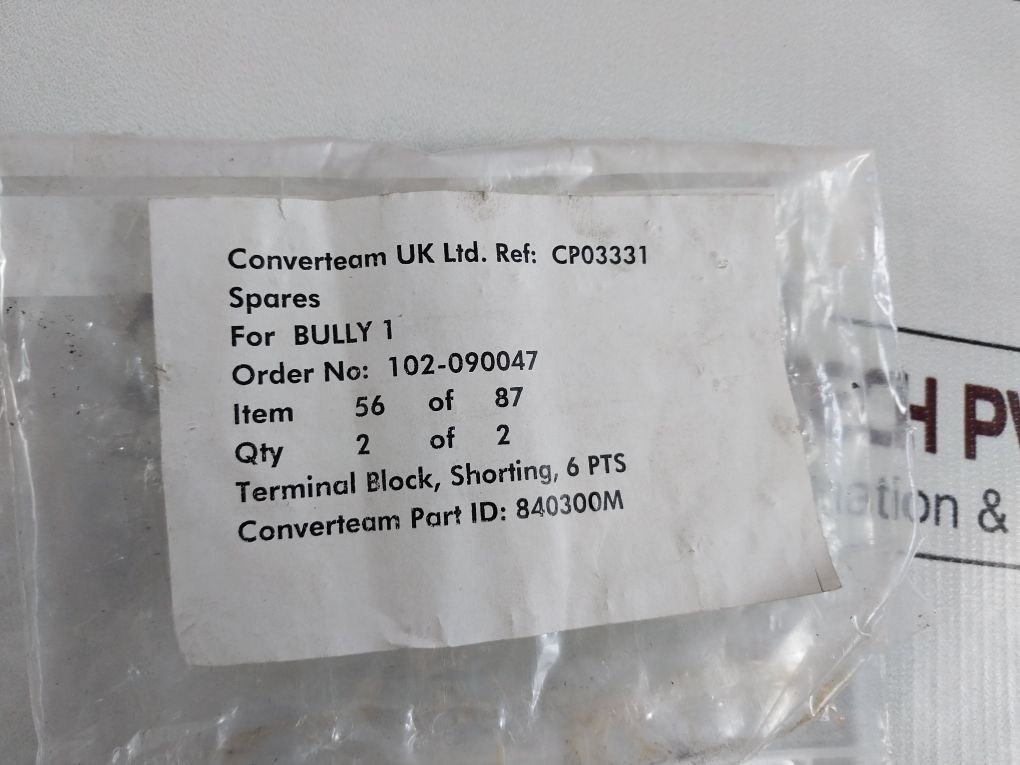 Marathon 1506 Sc Terminal Block 600V. 75A.