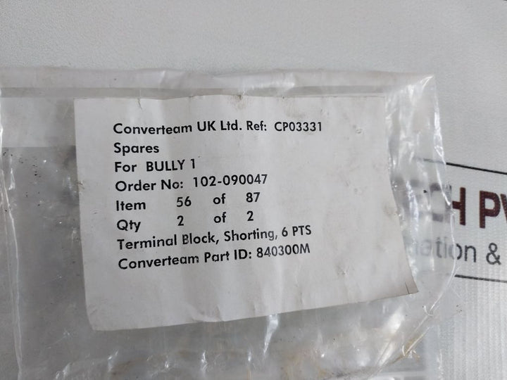 Marathon 1506 Sc Terminal Block 600V. 75A.