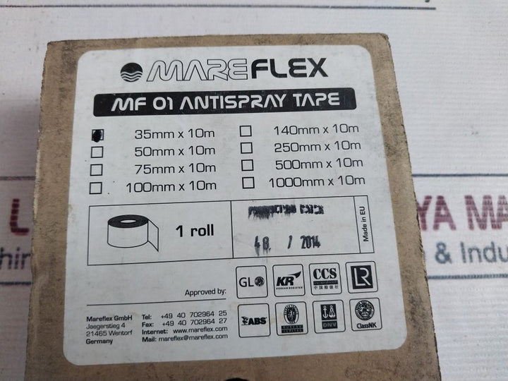 Mareflex Mf 01 Anti Oil Spray Tape 35Mm