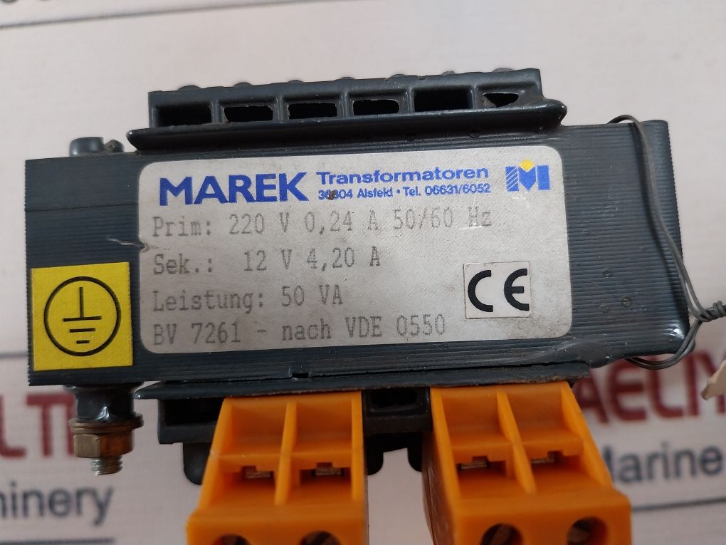 Marek 220V 0,24 A 50/60 Hz Transformer 50 Va