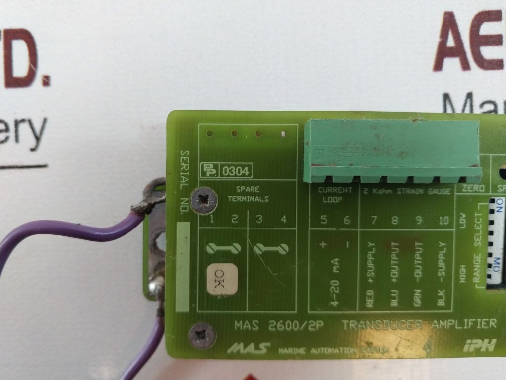 Marine Automation System 2600/2P Transducer Amplifier