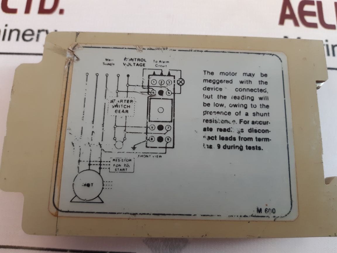 Marine Safe Electronics M-600 Insulation Fault Relay M-220 3×440 Ac