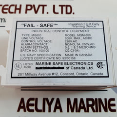 Mse fail-safe mgm-600 insulation fault detector