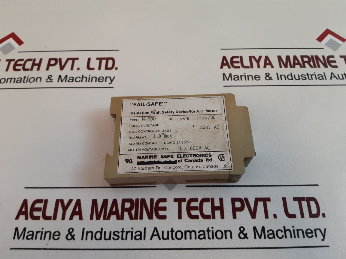 M-600 Marine Safe Electronics M-600 Insulation Fault Relay