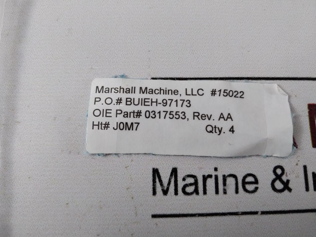 Marshall Machine 0317553-aa Solenoid Plunger Gauge