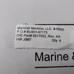 Marshall Machine 0317553-aa Solenoid Plunger Gauge