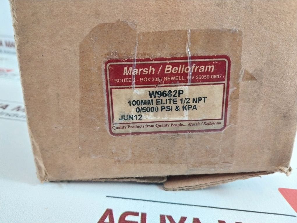 Marsh/Bellofram W9682P Gauge 0-5000 Psi