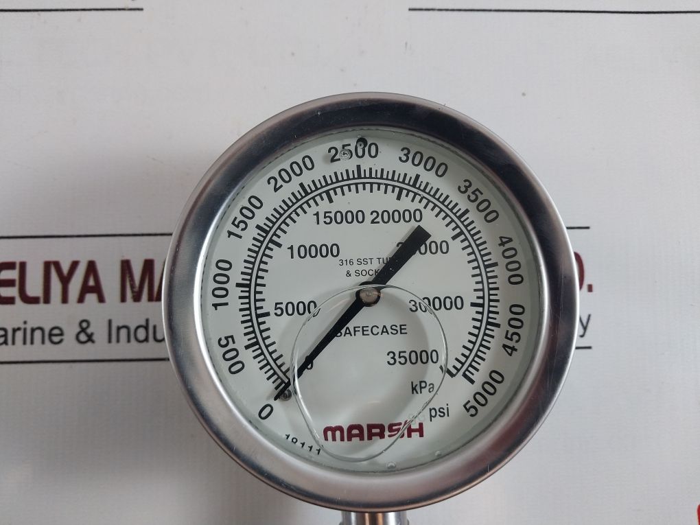 Marsh/Bellofram W9682P Gauge 0-5000 Psi