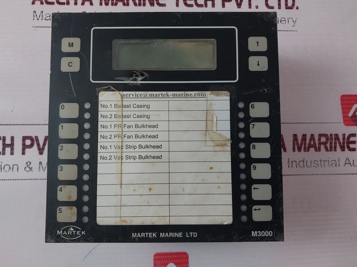 Martek M3000 Analog Alarm Annunciator M3000-30-01