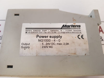 Martens Elektronik Ng1000-4-0 Power Supply