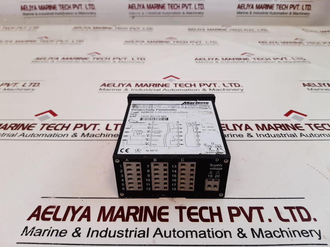 Martens Lf9648-3-2R-ao-0-00-µS/Cm Conductivity Panel Meter