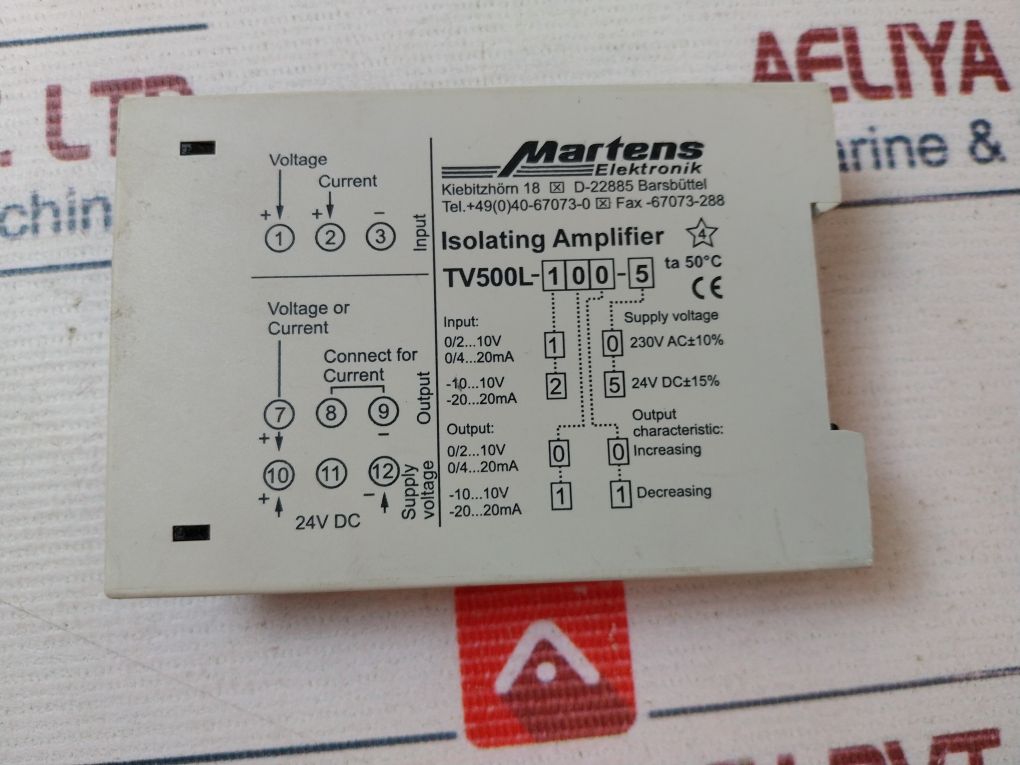 Martens Tv500L-100-5 Isolating Amplifier 230V
