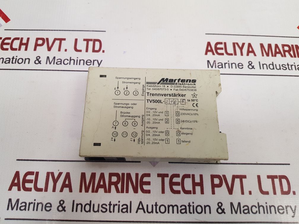 Martens Tv500L Trennverstarker/ Isolating Amplifier Tv500L-270-5