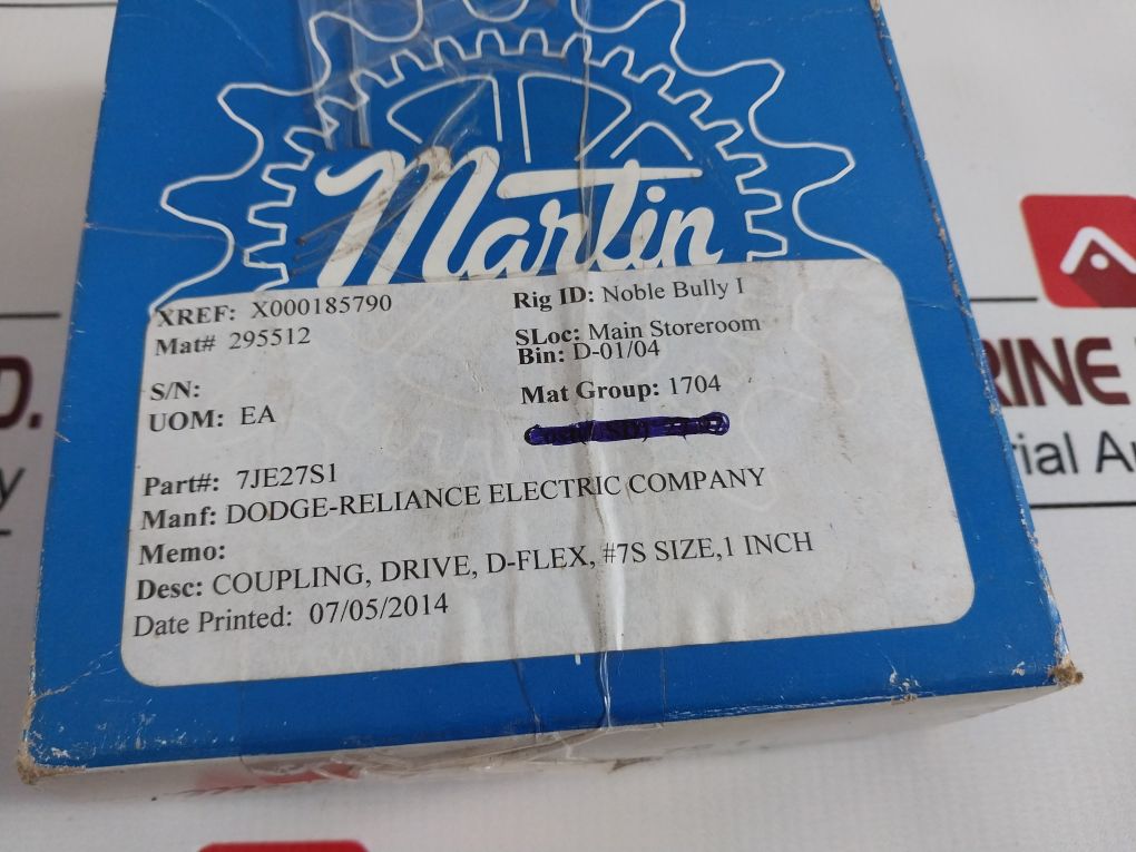 Martin 7S 1 Coupling Flange 7Je27S1